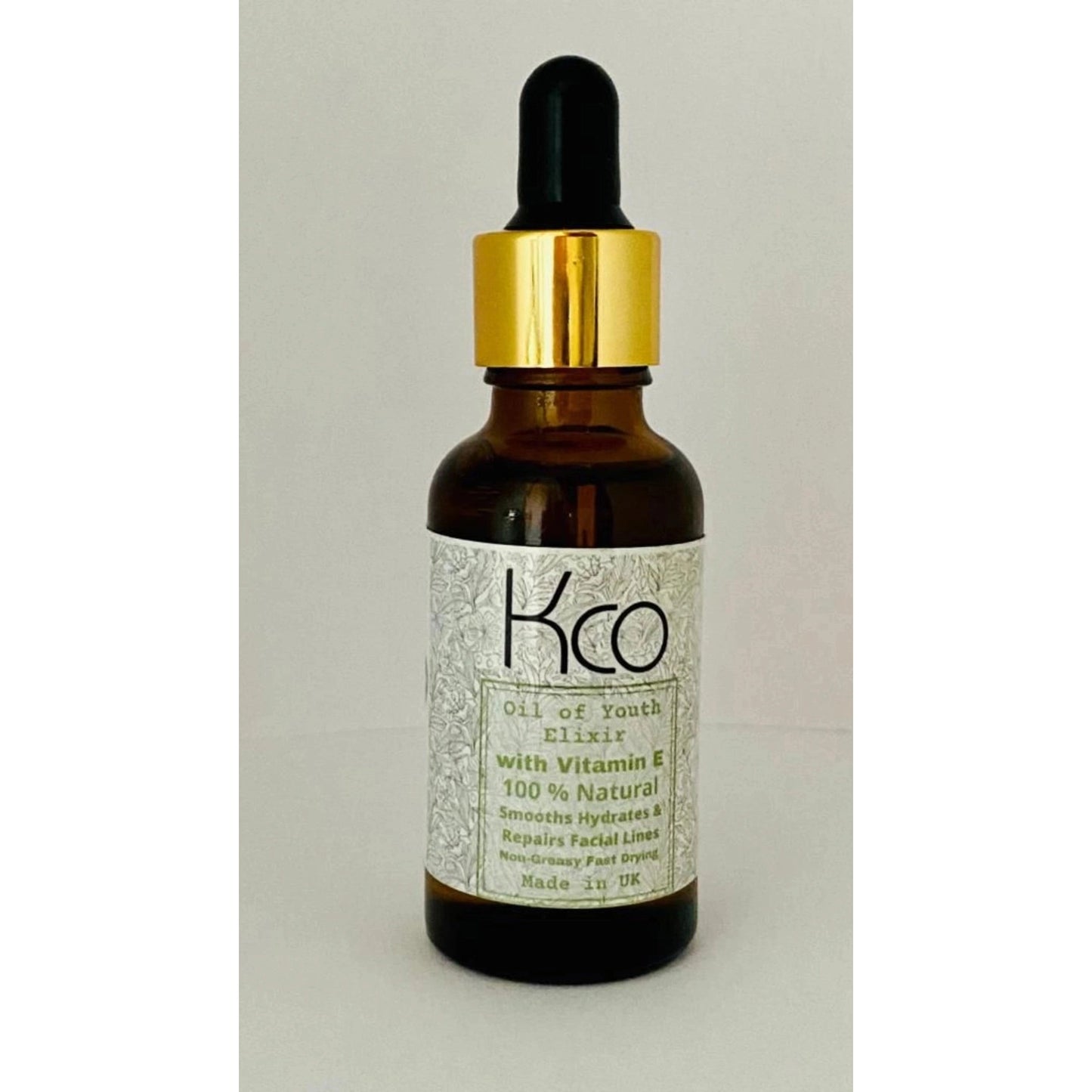 K Co Oil of Youth Elixir 100% Natural Face Oil with Vitamin E - Chemical Free Vegan